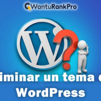 Eliminar un tema de WordPress
