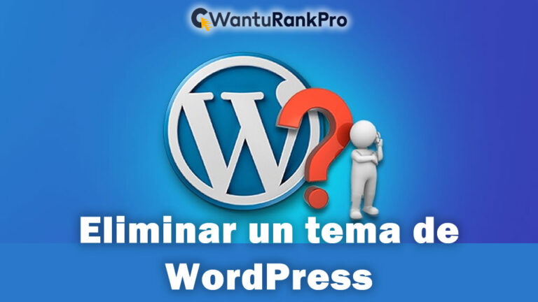 Eliminar un tema de WordPress